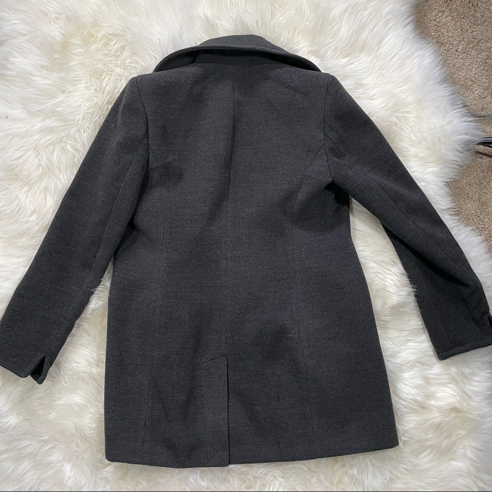 Like new Calvin Klein Dark Gray Pea coat - 6 - Picture 6 of 8